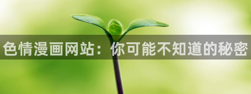 韩漫免费看无删减在线看：色情漫画网站：你可能不知道的秘密