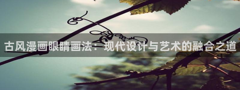 美丽新世界韩漫画看：古风漫画眼睛画法：现代设计与艺术的融合之道